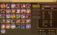 Conta Summoners Wars ASIA C3+