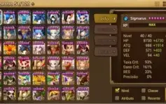 Conta Summoners Wars ASIA C3+