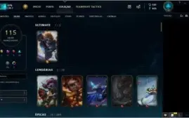 Conta Platina 2 - 115 skins - Todos os Campeões.