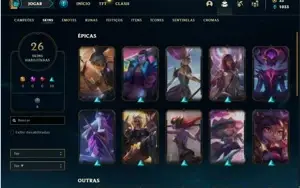 Conta prata 4 com 80 Champs e 26 Skins