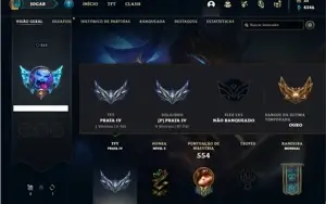 Conta prata 4 com 155 Champs e 266 Skins + 4 Prestigios