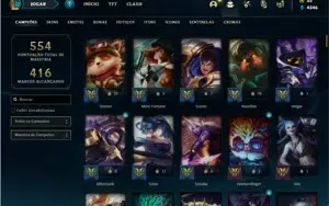 Conta prata 4 com 155 Champs e 266 Skins + 4 Prestigios