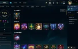 Vendo conta LVL 262, PLATINA III e 261SKINS.