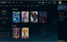 Vendo conta LVL 262, PLATINA III e 261SKINS.
