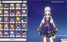 Ayaka, Shenhe, Albedo, Jean+ Banner Garantido + 3 Armas 5*
