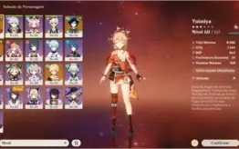 AR41 - Yoimiya / Venti / Jean / Tumulo / Espinha Celestial