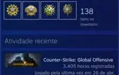 Conta Steam - 3.400h CSGO