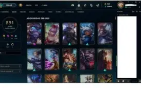 Conta Lol, lvl 207 - 837 skin - Todos os campeões
