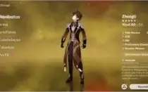 Conta de genshin. Zhongli, diluc, qiqi, mona, jean e kazuha