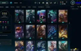 Conta LOL LVL 259 | Full Campeões| 220 Skins |UNRANKED| 2012