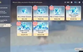 Conta Ar45 Ayaka+Bis/Shenhe+Bis/Diluc+ 2 T5