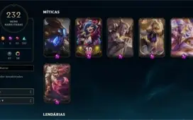 Conta League of Legends (ALL CHAMPS 90K+ EA 11K+ EL 1978RP )