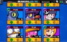 Conta Brawl Stars FULL 40/40 com troca de nome