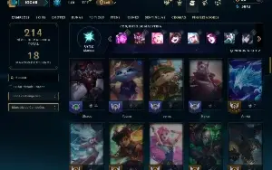 Unranked com 70 Champs e 19 Skins + 40 Espolios