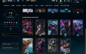 Unranked com 70 Champs e 19 Skins + 40 Espolios