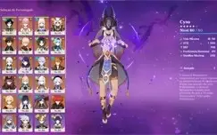 conta AR60 52 personagens no total e 23 armas 5*