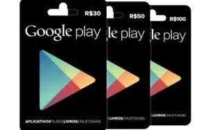 CARTÃO GOOGLE PLAY STORE GIFT CARD R$30 REAIS BR