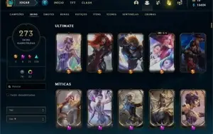 CONTA GOLD1 273 SKINS + CONTA VALORANT