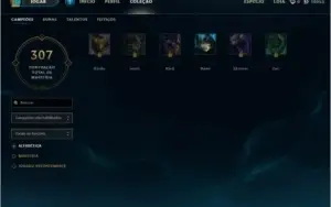 CONTA LOL - PLATINA 4 - 126 CAMPEÕES - 50 SKINS COM EMAIL