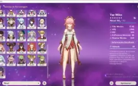 Genshin , 19 Personagens T5 15 Limitados 4Mochileiros,6Armas