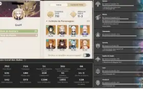 Genshin , 19 Personagens T5 15 Limitados 4Mochileiros,6Armas