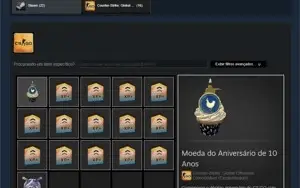 CSGO Prime, 30 Jogos, Moeda Aniverário Cs, Op Riptide
