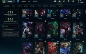 Conta diamante 243 skins