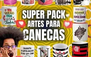 Mega Pack 25.000 Artes Para Canecas Sublimação + Bônus
