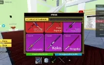Conta de blox fruits+anime fighters e shinobi Life!