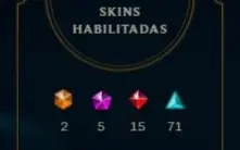 Conta Lol lvl 500 142 skins