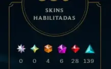 Conta LOL nivel 645 bronze 3 com 350 skins