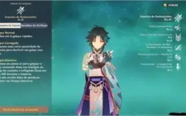 Conta Genshin Impact AR 51 main Xiao
