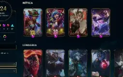 Conta league of legends todos champs e 145Skins