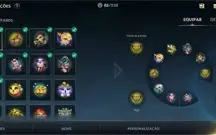 Conta wild rift com 156skins Grão Mestre Todos os Champs