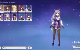 Keqing, Mona e outros. Dois Personagens 5 estrelas. Ar8