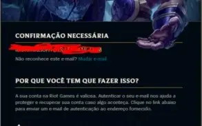 CONTA GOLD2 SEASON 2020; EMAIL NÃO CONFIRMADO