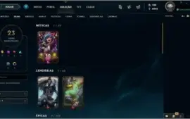 CONTA LEAGUE OF LEGENDS PRATA III, XP 106