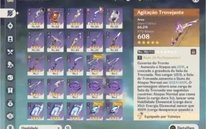 Conta Genshin Impact, 15 personagens 5⭐️ 6 armas 5⭐️