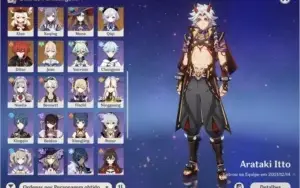 Conta Genshin Impact, 15 personagens 5⭐️ 6 armas 5⭐️