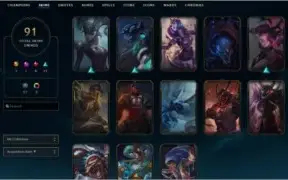 CONTA DIAMANTE 4 COM MAIS DE 100 CAMPEÕES E 92 SKINS