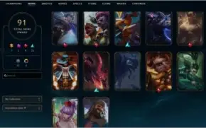 CONTA DIAMANTE 4 COM MAIS DE 100 CAMPEÕES E 92 SKINS