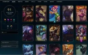 CONTA DIAMANTE 4 COM MAIS DE 100 CAMPEÕES E 92 SKINS