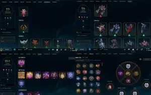 Conta League Of legends Diamante 4/101 skins+61 fragmentos
