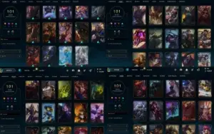 Conta League Of legends Diamante 4/101 skins+61 fragmentos