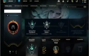 Conta platina 3 SEM EMAIL VERIFICADO com 8 skins e 50 champs