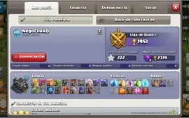 Vendo conta clash of clans cv 9