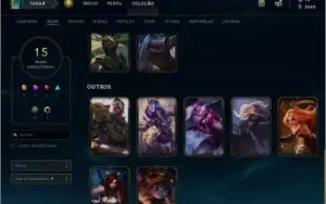 Conta Lol Level 44 // 15 skin // platina 4 // 41 champ