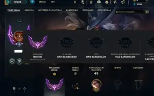 Mestre com 35 Champs e 3 Skins + 2 Fragmentos