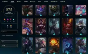 Conta Level 290 - 275 Skins