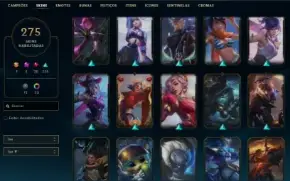 Conta Level 290 - 275 Skins